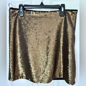 Gold Sequin Skirt